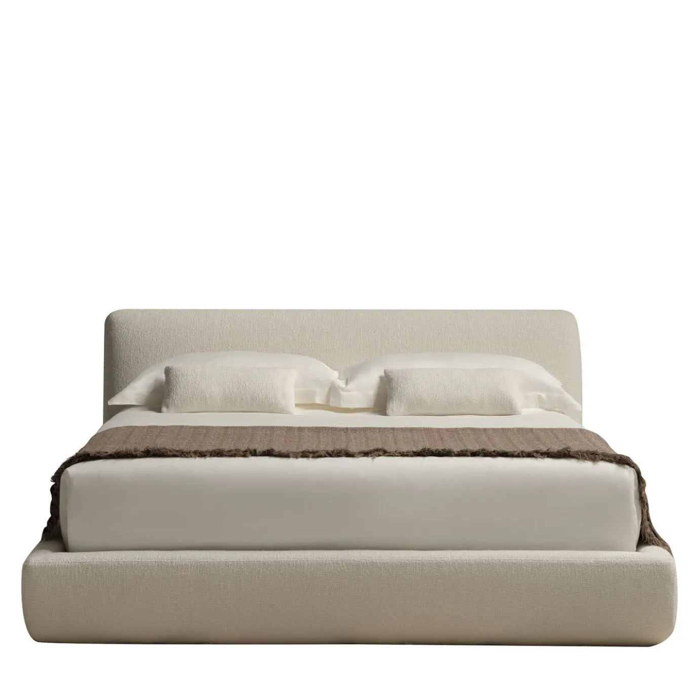Letto Naxos in Tessuto Bianco