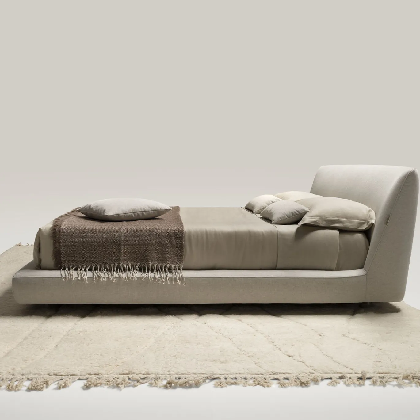 Letto NAXOS 905 in Tessuto Bianco