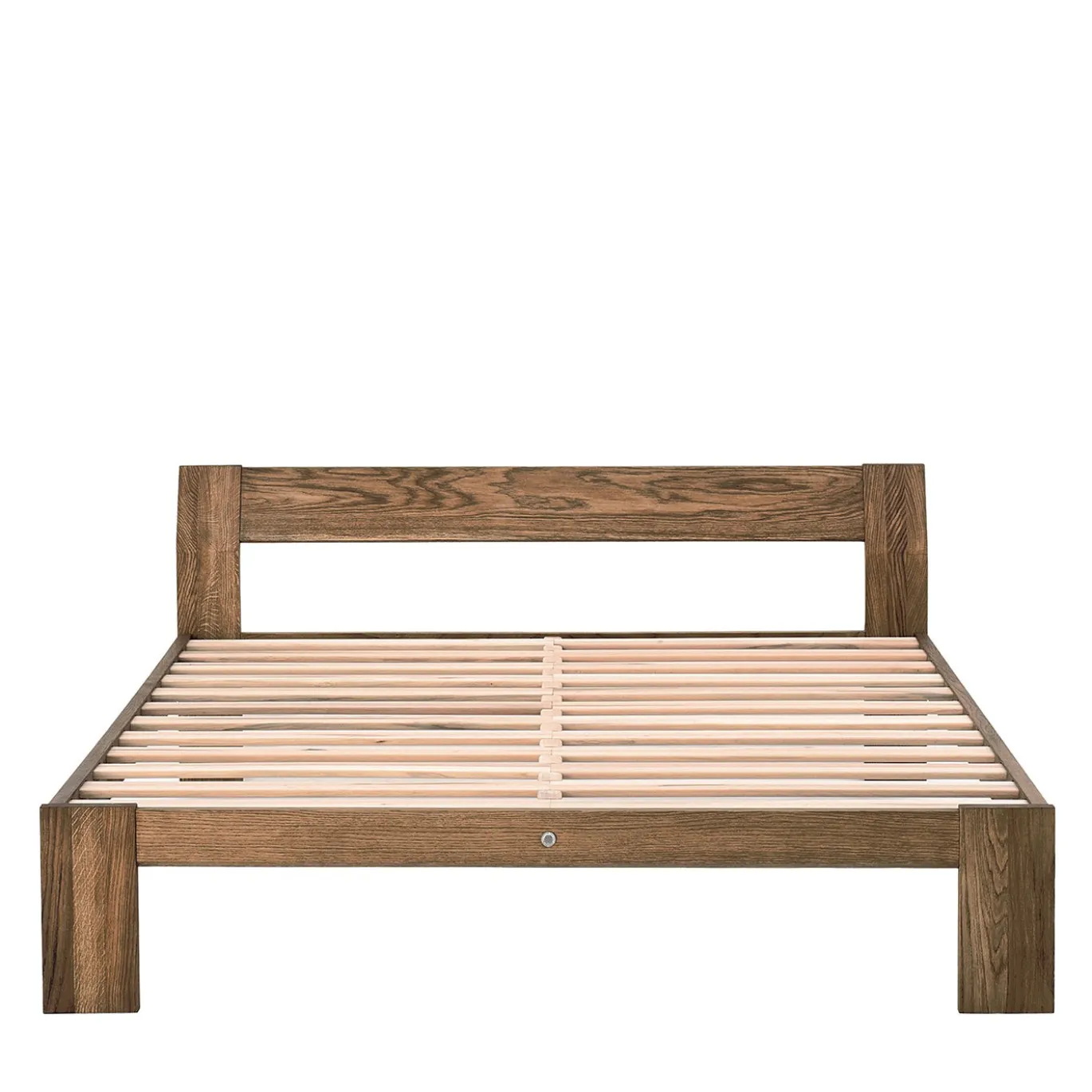 Letto Queen Size Plinio in Rovere Massello di Mario Prandina