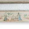 Letto Sansovino avorio con motivo Chinoiserie