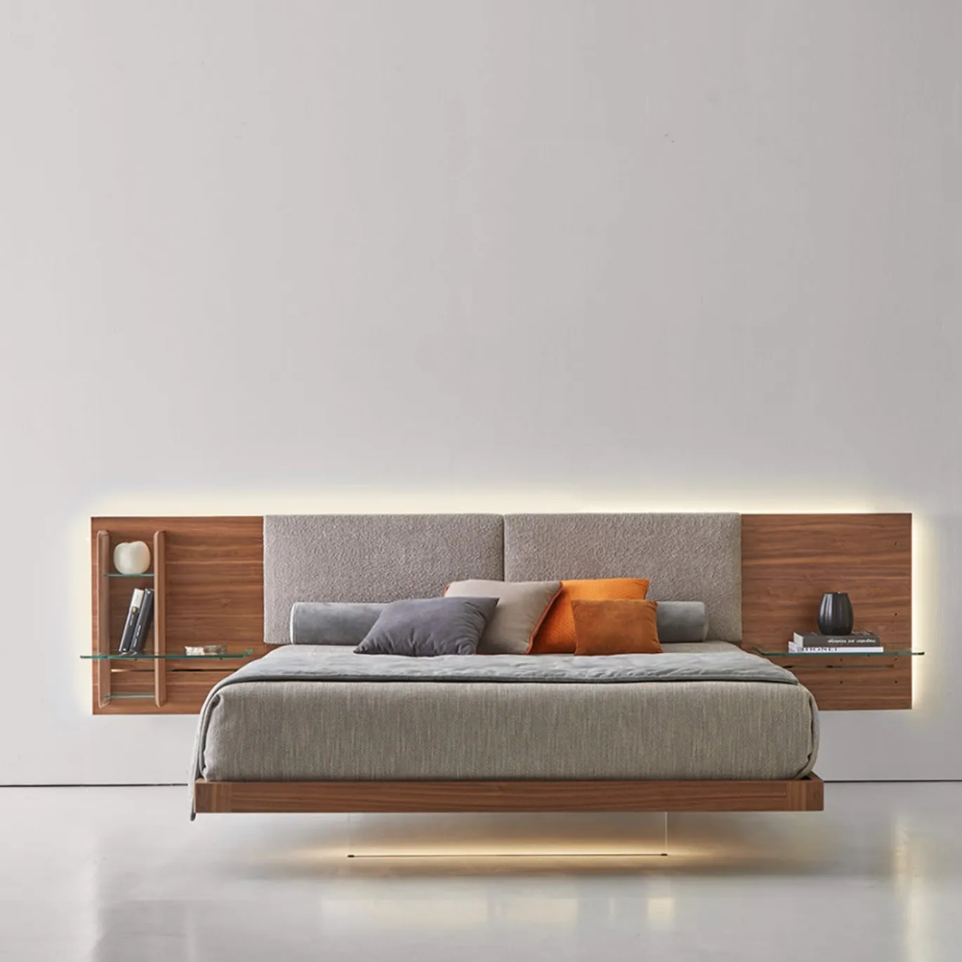 Letto York in Noce Canaletto