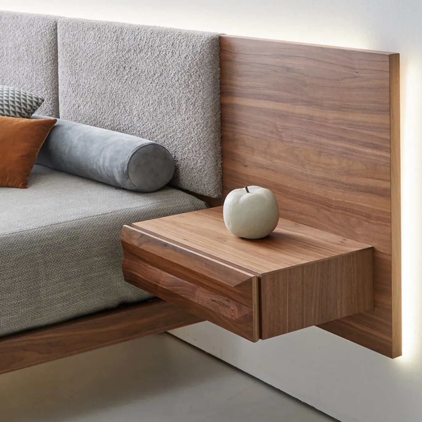 Letto York in Noce Canaletto