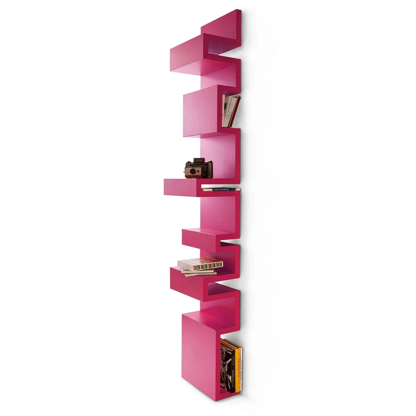 Libreria a parete Todo Red di Giulia Contaldo