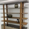 Libreria con contenitore Bon Ton in legno e marmo Emperador