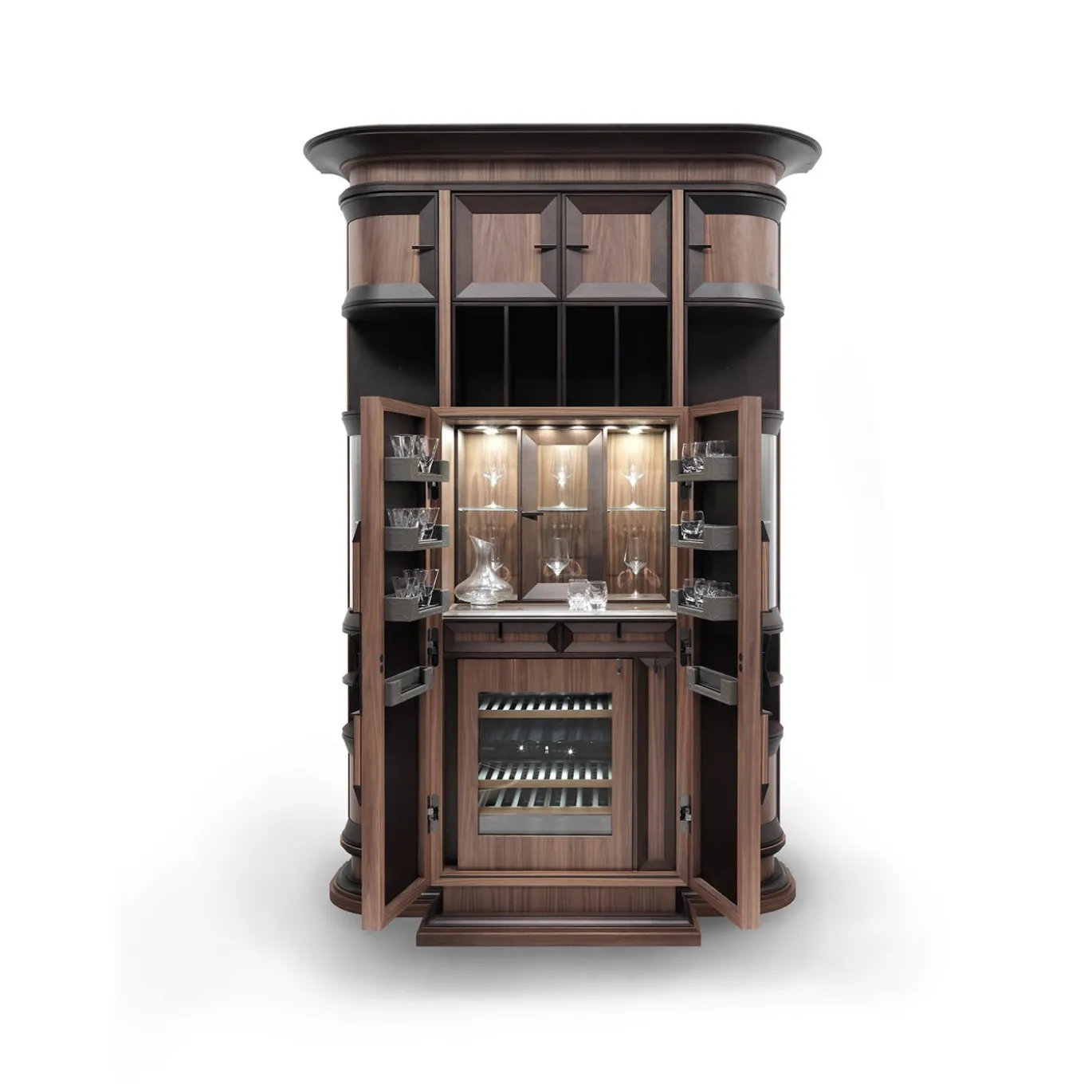 Libreria con mobile bar