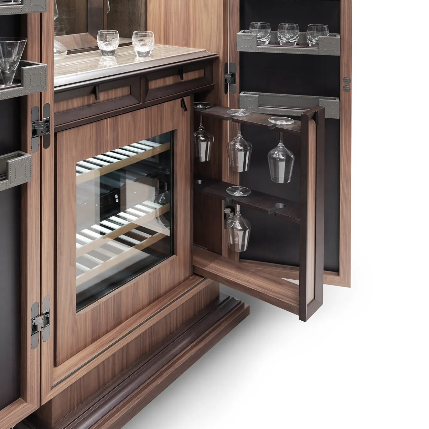 Libreria con mobile bar