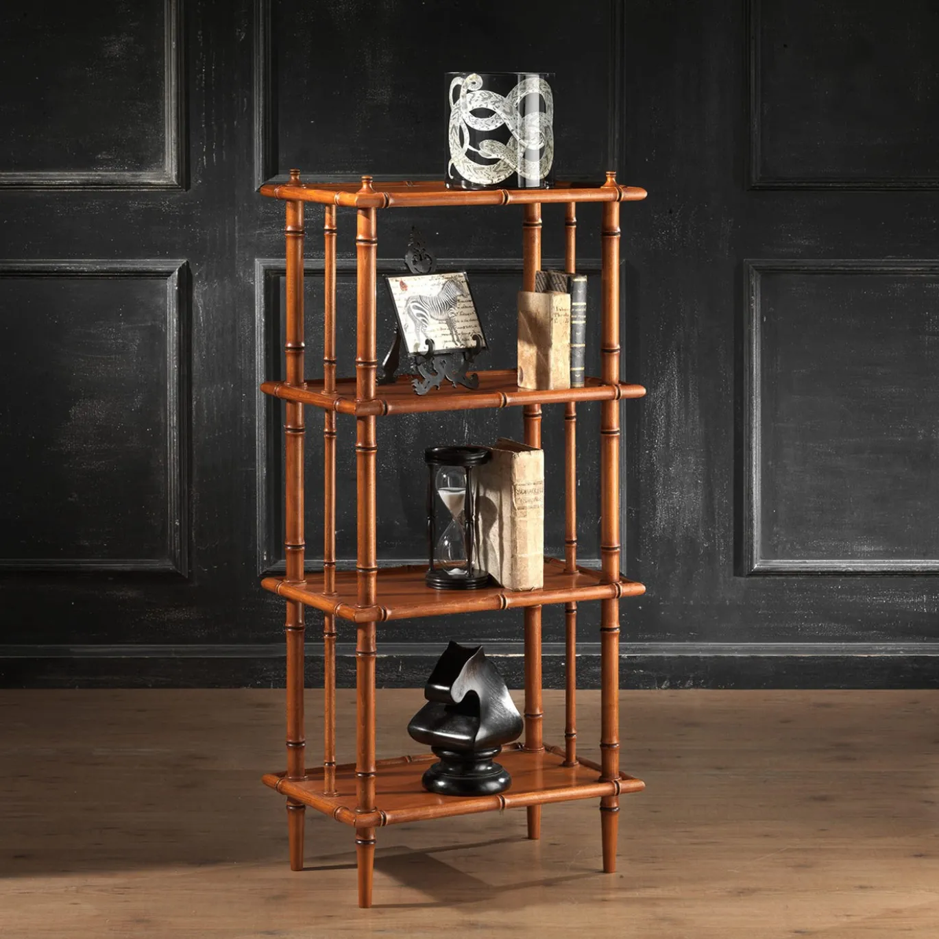 Libreria Etagere Hemingway in finto bambù