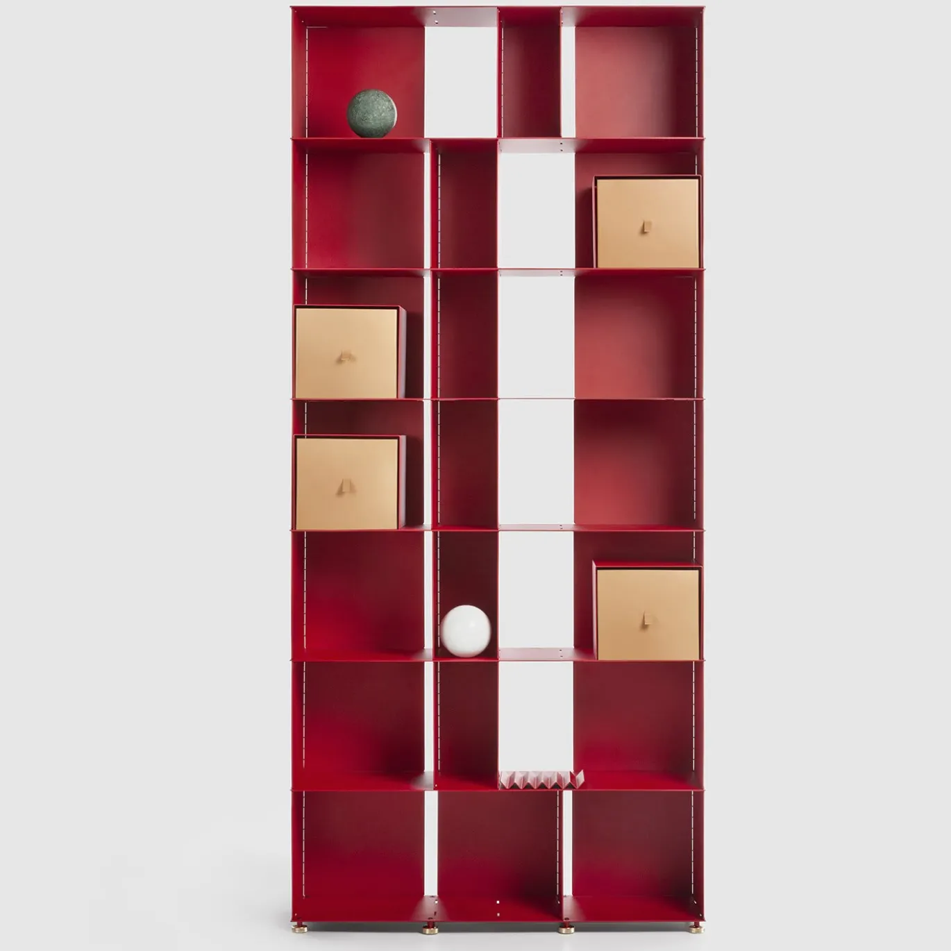 Libreria Fit in Ottone Rosso di Marc Sadler