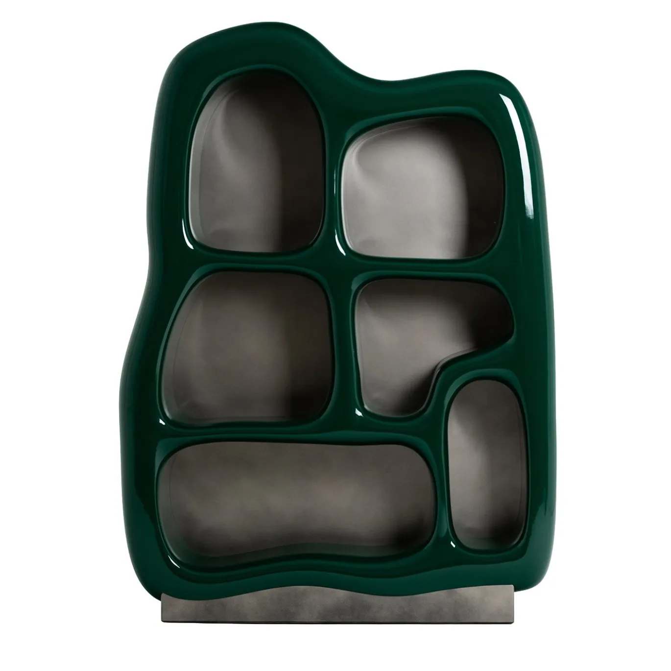 Libreria Fred & Barney in Metallo e Ceramica Verde
