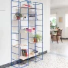 Libreria in Ferro Azzurro 2 Colonne Supermodulare