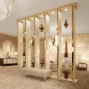Libreria in Legno Champagne Perlato Unica