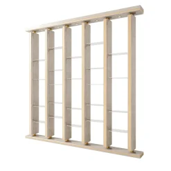Libreria in Legno Champagne Perlato Unica