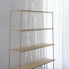 Libreria in legno e vetro Bambuseto