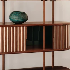 Libreria in Noce della Collezione Pontile in Edizione Limitata