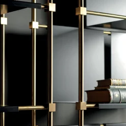 Libreria Ludo in ottone di Filippo Montaina
