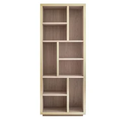 Libreria Maiori in Rovere e Ottone Satinato della Collezione Riviera
