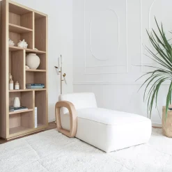 Libreria Maiori in Rovere e Ottone Satinato della Collezione Riviera