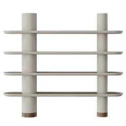 Libreria Mina 220 a 4 ripiani color greige