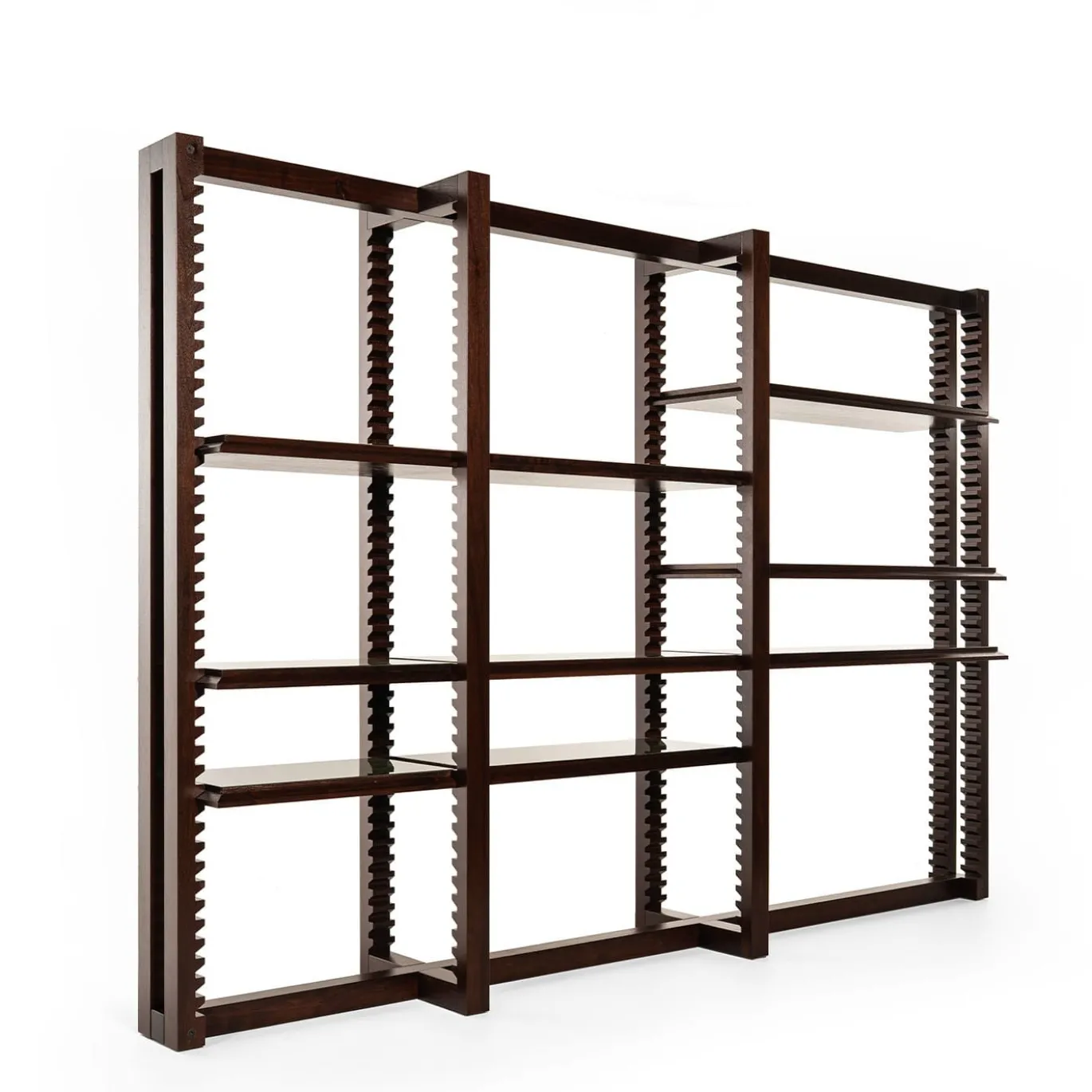 Libreria Modulare in Legno Marrone "Ritmica" di Storagemilano