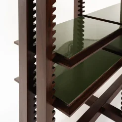 Libreria Modulare in Legno Marrone