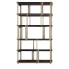 Libreria Mondrian/17 in Metallo Marrone di Massimiliano Raggi