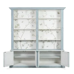 Libreria Morning Glory Azzurra con Design di Rami Floreali