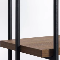 Libreria Obsidium in noce e ferro nero