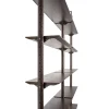 Libreria Octagon in legno di frassino con 10 ripiani di Norberto Delfinetti