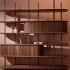 Libreria Pontile in Noce Canaletto