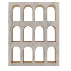 Libreria Portici in Marmo Bianco Carrara di Sissy Daniele