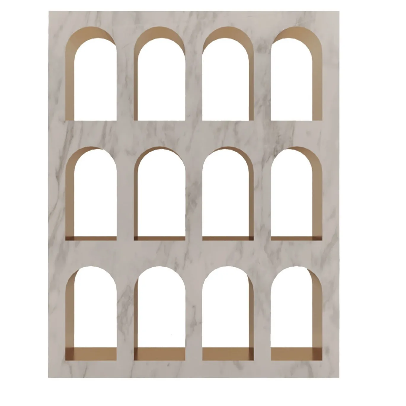 Libreria Portici in Marmo Bianco Carrara di Sissy Daniele