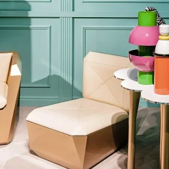 Lingotto Pink Gold Lounge Chair di Garilab by Piter Perbellini