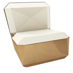 Lingotto Pink Gold Lounge Chair di Garilab by Piter Perbellini