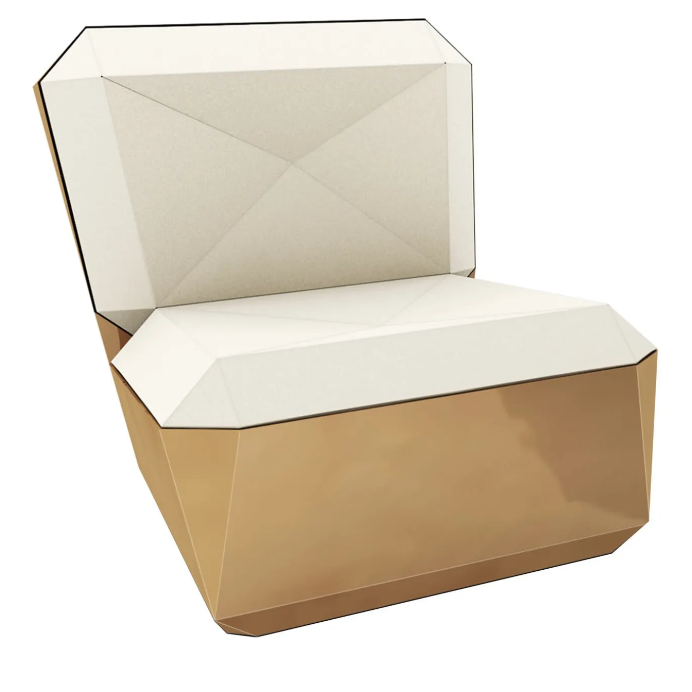 Lingotto Pink Gold Lounge Chair di Garilab by Piter Perbellini