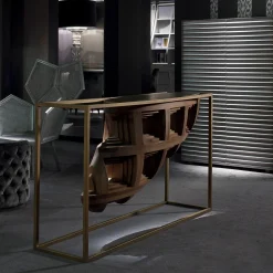 Lui 5/A Poltrona in foglia d'argento di Philippe Bestenheider