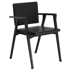Luisa di Franco Albini - Poltrona in frassino nero e pelle nera