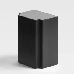 Lui Tavolino Laterale Rettangolare in Rovere Nero