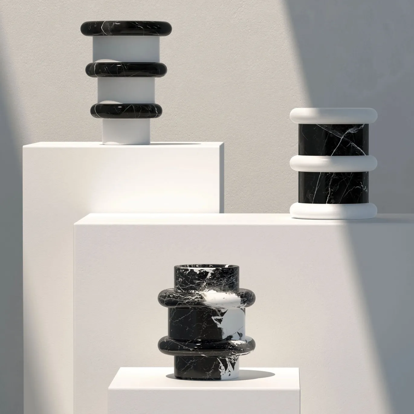 Lumière Vaso Grande Bianco