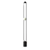 Luppiter Alabaster Lampada da terra in metallo galvanizzato