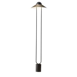 Luppiter Lampada da terra in metallo galvanizzato e nero opaco