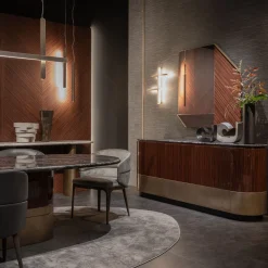 Madia Alma-Decor ED/50 659 con piano in marmo Silver Paradiso