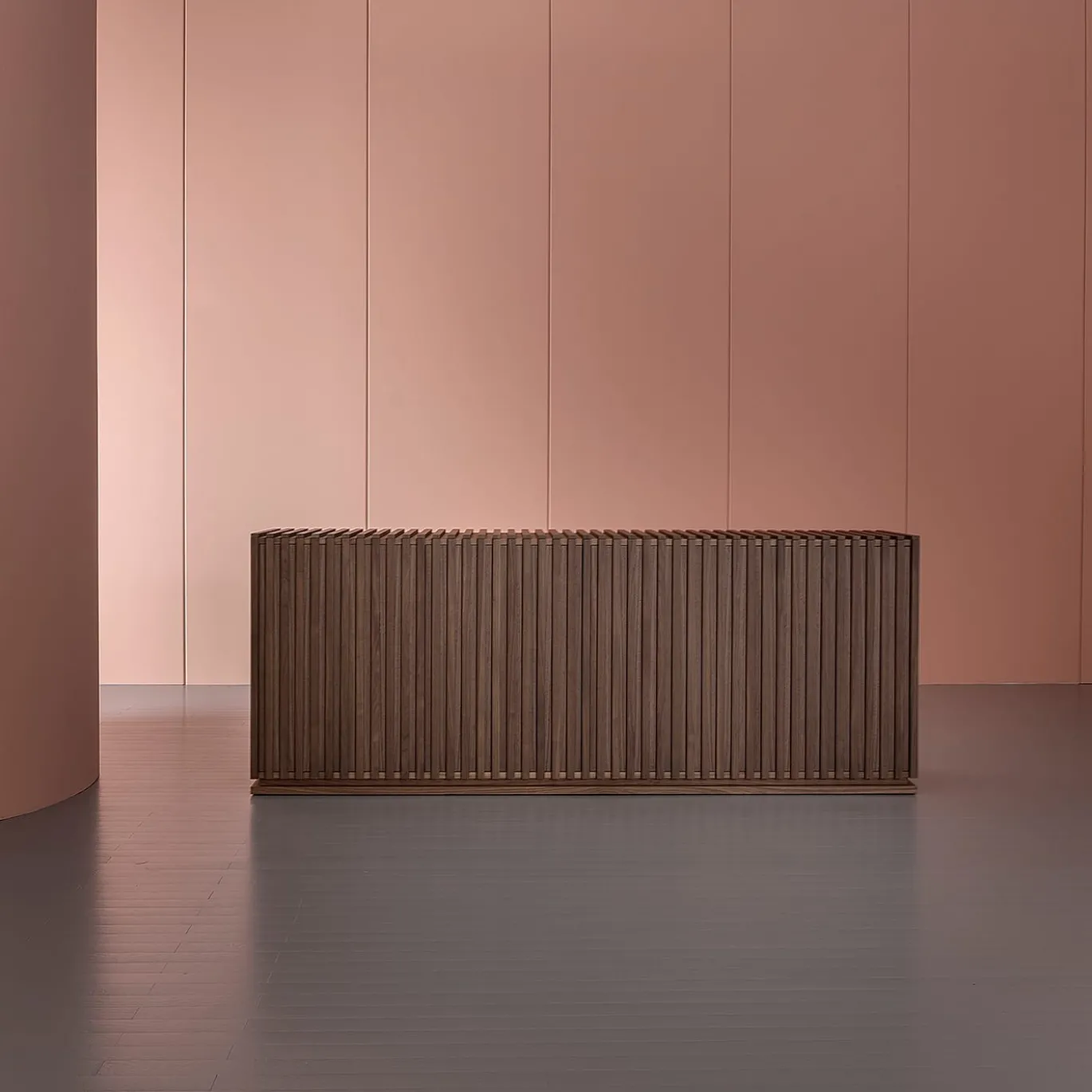 Madia Bars in listelli di legno massello marrone