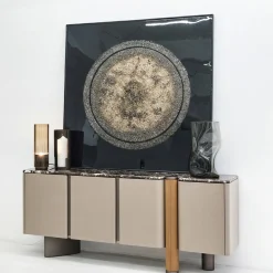 Madia Bon Ton in legno con piano in marmo Emperador