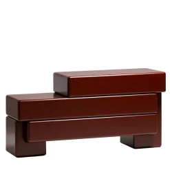 Madia Brick D in Legno Laccata Rosso Amarone