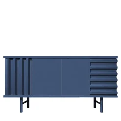 Madia B-Side in MDF Blu Oltremare a 2 Porte