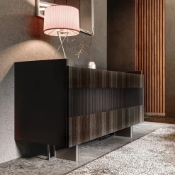 Madia Keith in legno laccato marrone