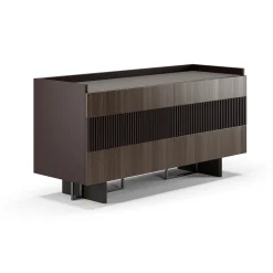 Madia Keith in legno laccato marrone