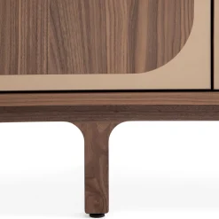Madia Margarette a 4 ante in legno di noce Canaletto