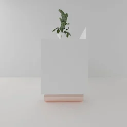 Madia M19 Asimmetrica in Legno Laccato Bianco