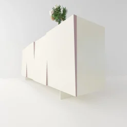 Madia Minimalista V in Legno Bianco